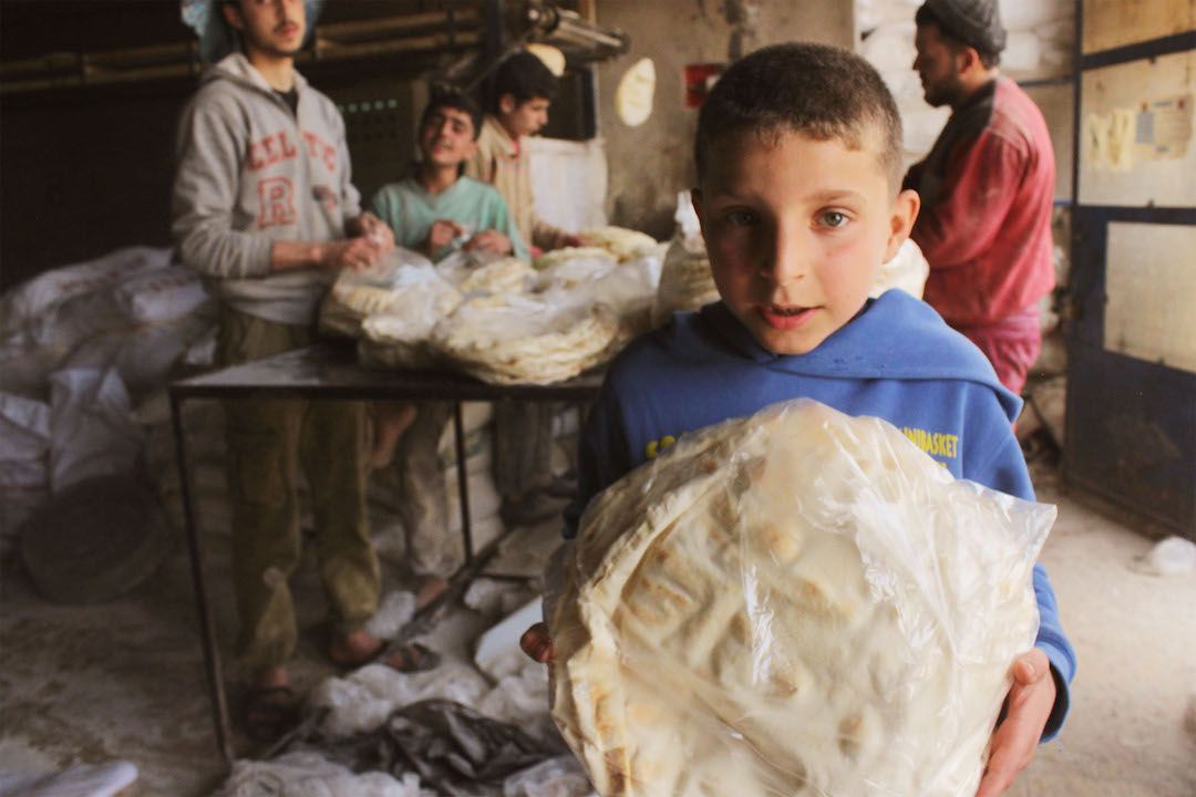 In January 2020, GOAL distributed 1903.5 metric tons of flour to 21 bakeries in Idlib Governorate. Bakeries supported by GOAL produced 329,179 metric tons of bread, enabling some 360,000 people to access bread at a price level that is almost half the current local market rate.
